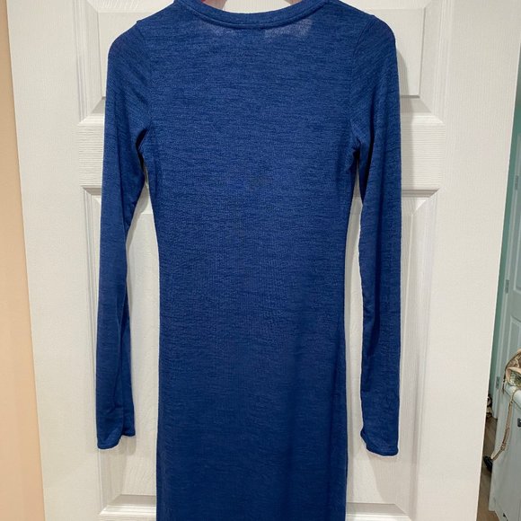 Royal Blue Long-Sleeve Dress - Picture 2 of 3